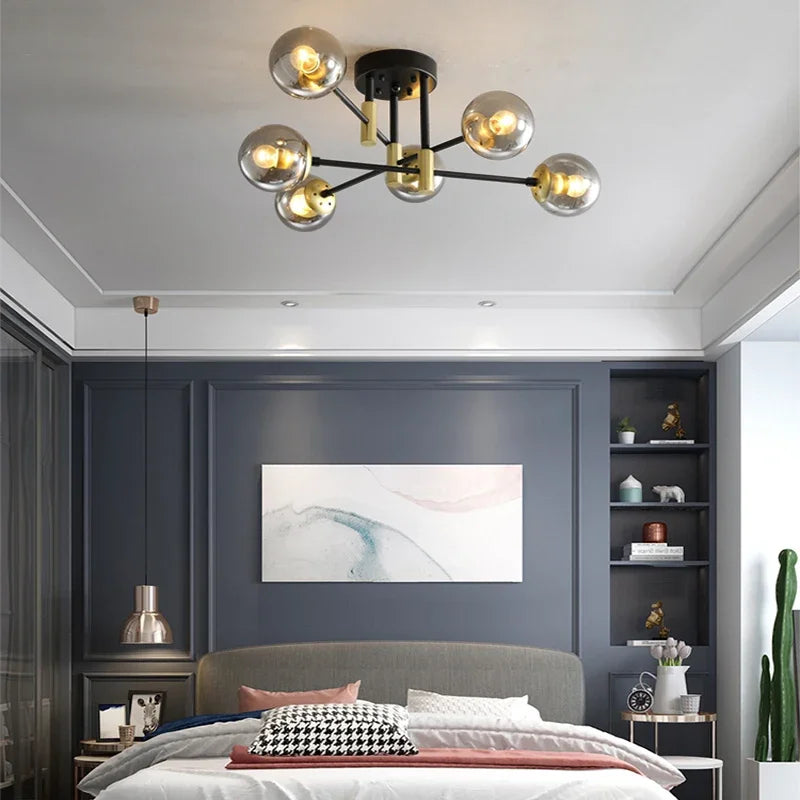 lustre moderne à leds simple suspension design éclairage