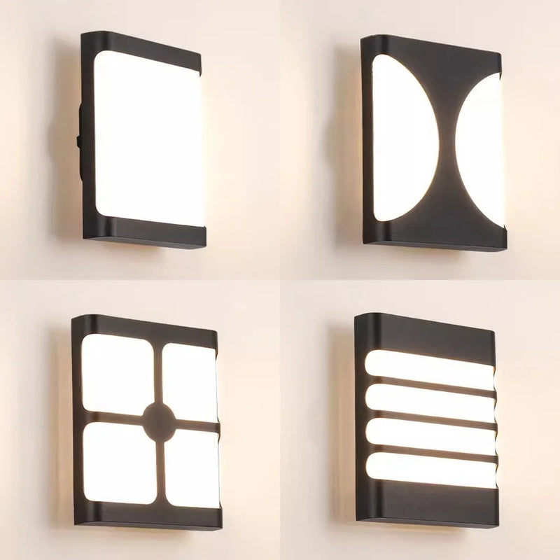 applique murale led extérieure moderne et étanche pour jardin et allée