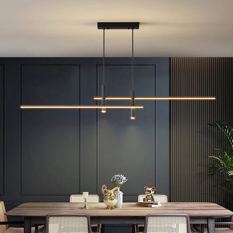 lustre nordique moderne avec projecteur pour restaurant et bar