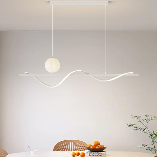 lustre led moderne avec ampoules et abat-jour suspendus
