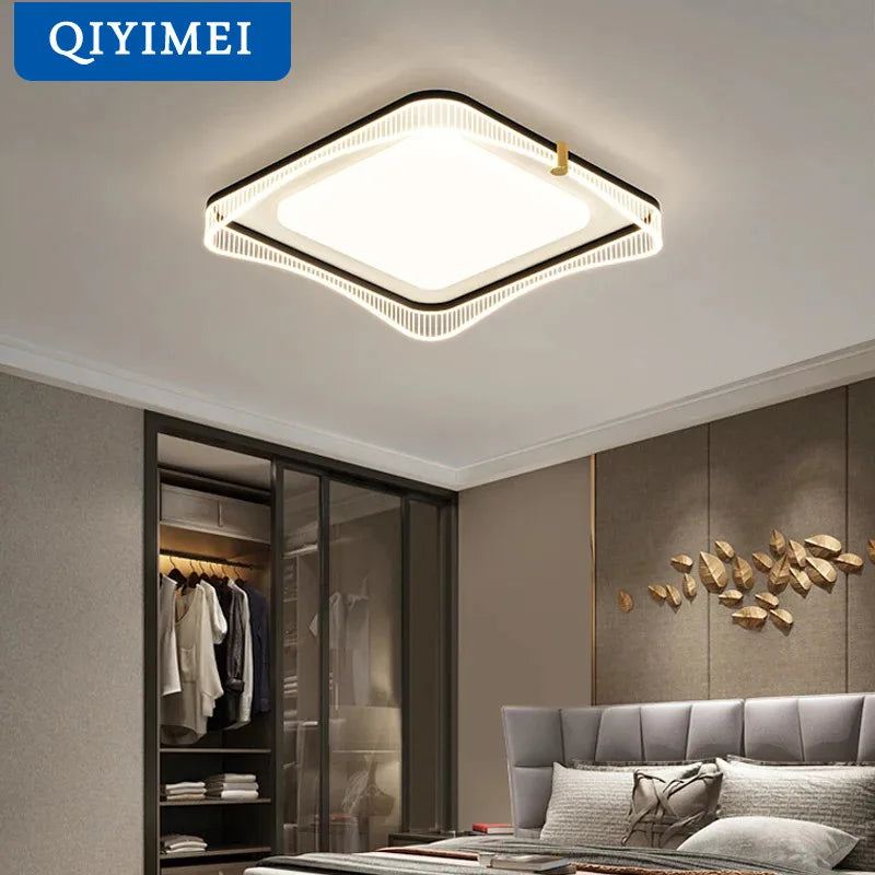 lustre led lumières acryliques pour éclairage intérieur décoratif