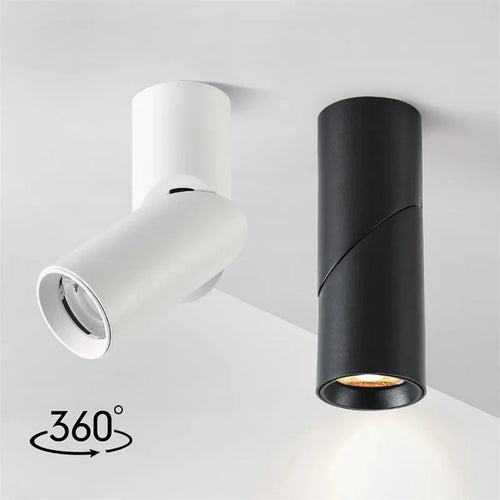 spot led rotatif réglable monté en surface pour décoration maison