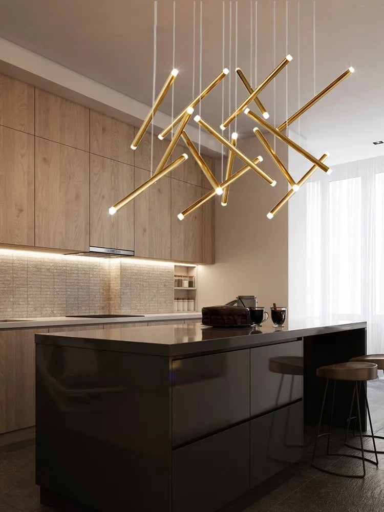 lustre led minimaliste moderne pour restaurant bar entreprise café magasin