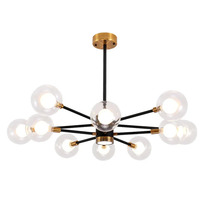 Nordic Bubble Glass Chandelier Pendant Lamp Ceiling Light Suspension Luminaire for Living Room Bedroom
