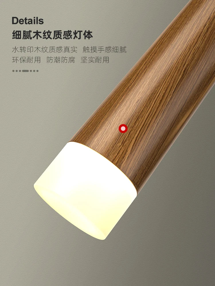 suspension led moderne pour escalier duplex nordique