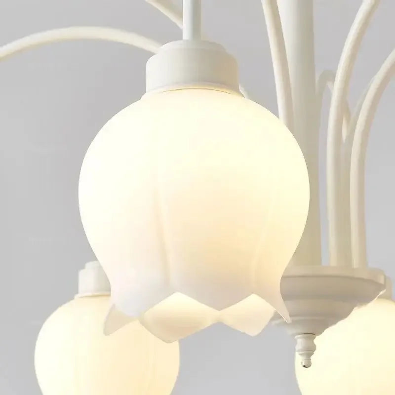 lustre design luxe à led avec orchidées persistantes modernes