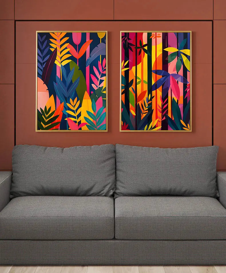 peinture abstraite pour décoration murale esthétique et moderne