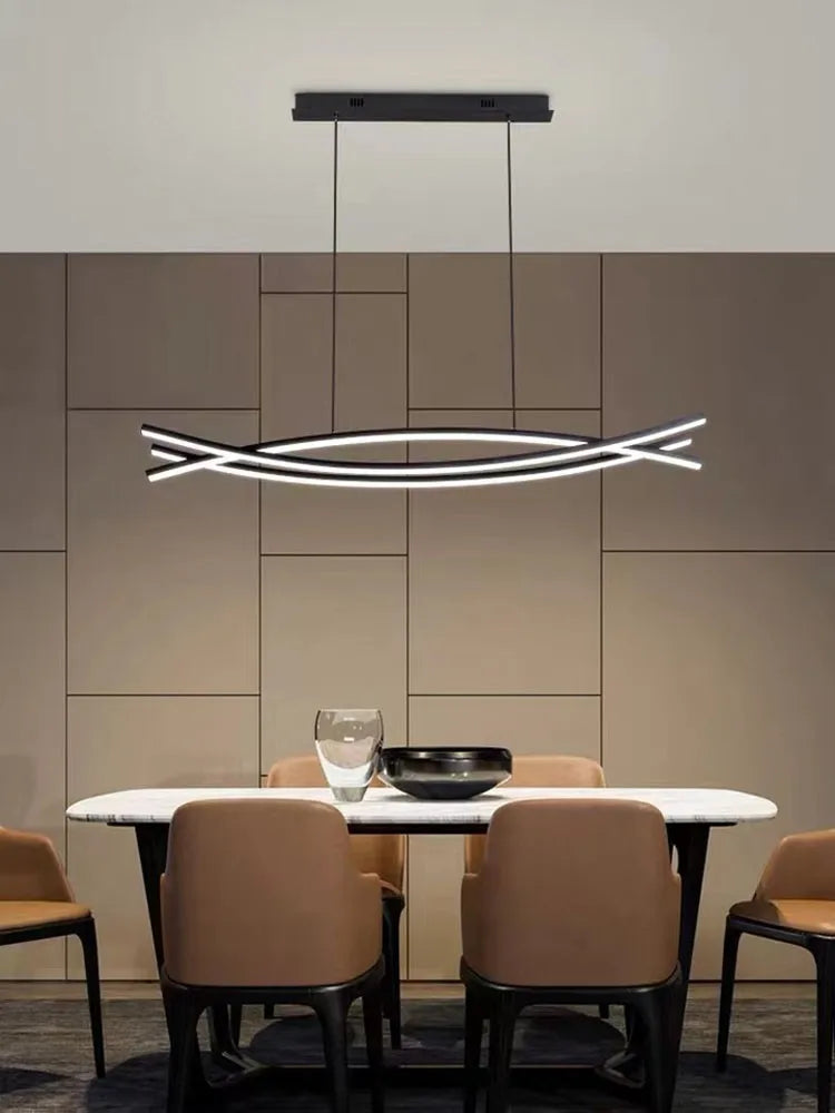 lustre minimaliste nordique de luxe pour intérieur moderne