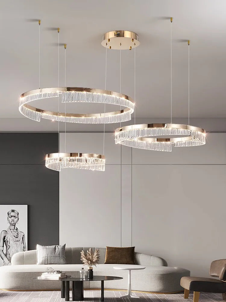 lustre led moderne 2023 en aluminium pour éclairage de luxe