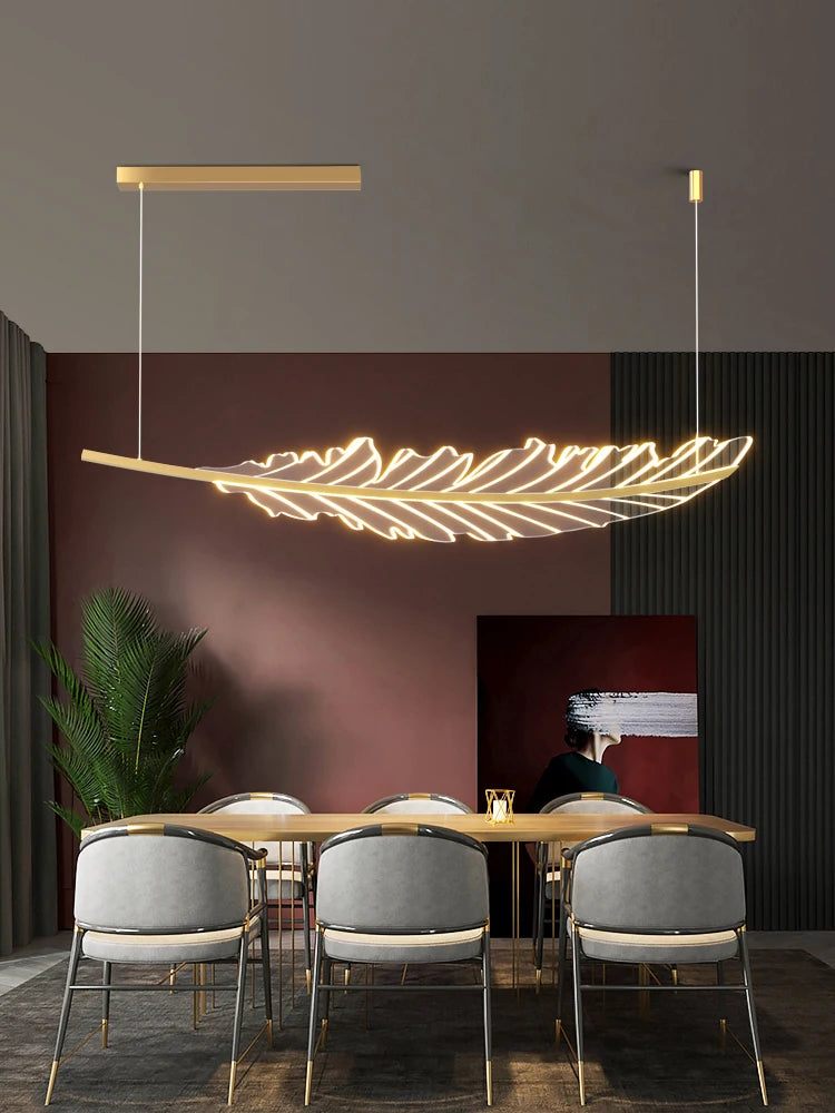 lustre led moderne minimaliste luxe italien pour restaurant bar