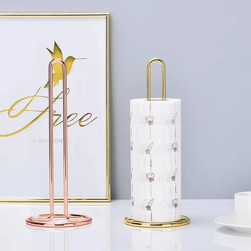porte-rouleau en acier inoxydable pour essuie-tout et serviettes