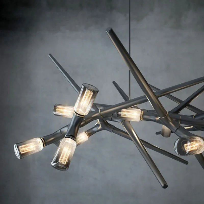 lustre de luxe post-moderne nordique pour villa personnalisé
