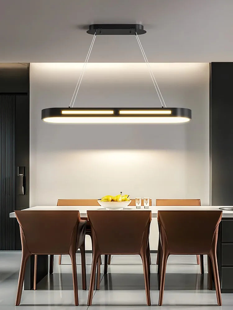 lustre moderne minimaliste led barre de lumière de luxe