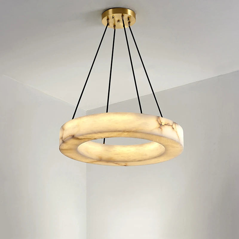lustre en marbre naturel espagnol pour hôtel luxueux