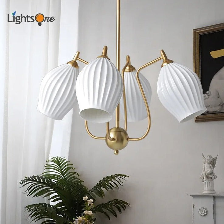 Lustre en céramique pour salon français