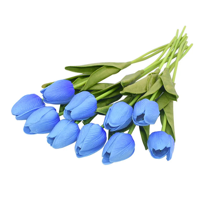 lot de 10 tulipes artificielles pour décoration de mariage et jardin