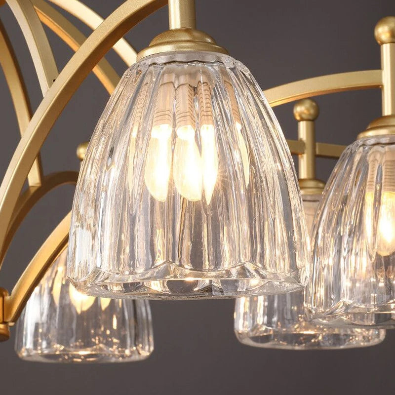 lustre en verre rétro pour une ambiance élégante et lumineuse