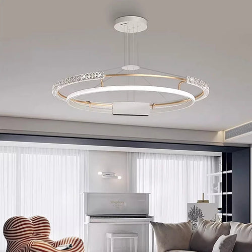 lustre moderne de luxe à led pour éclairage intérieur