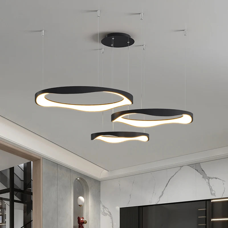 lustre moderne minimaliste 2023 nordique led acrylique créatif