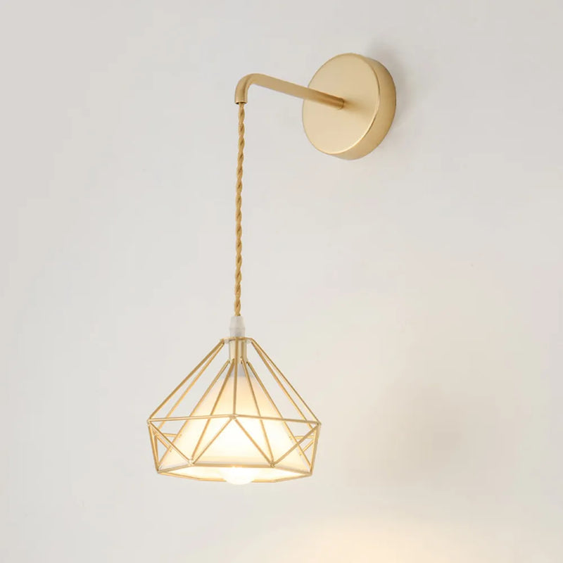 Applique murale chambre lampe de chevet nordique moderne cuisine salon fond applique murale ligne suspendue minimaliste allée abat-jour