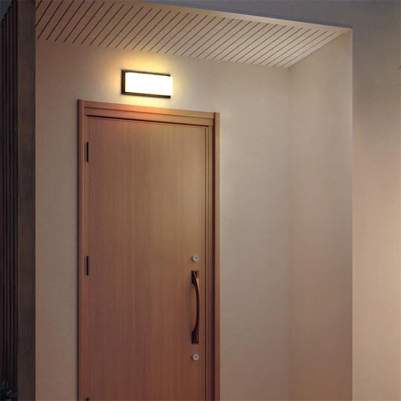 applique murale led extérieure en aluminium imperméable et décorative