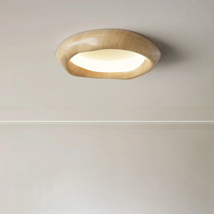 Plafonnier créatif en bois de noyer