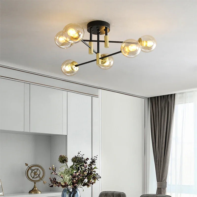 lustre moderne à leds simple suspension design éclairage