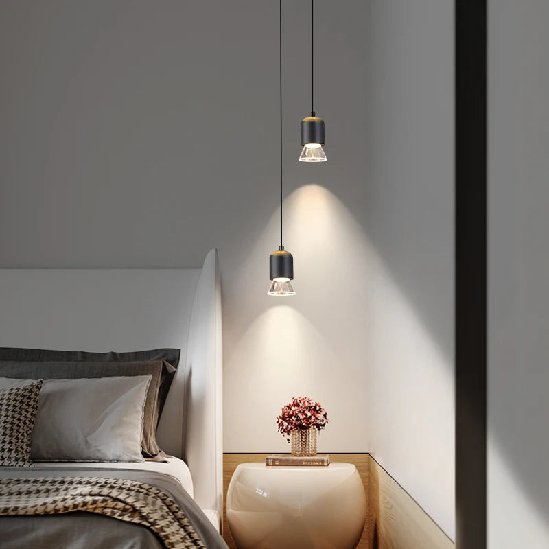 lustre led moderne décoratif d'escalier rotatif duplex nordique