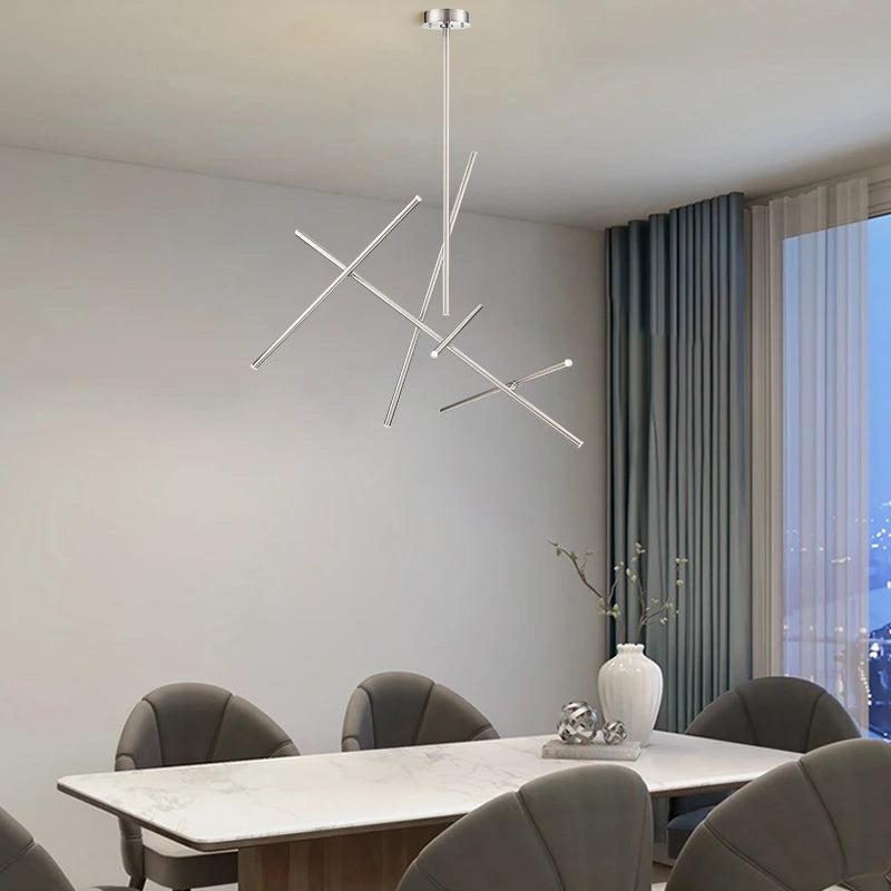 lustre post-moderne créatif personnalité nordique led forme branche