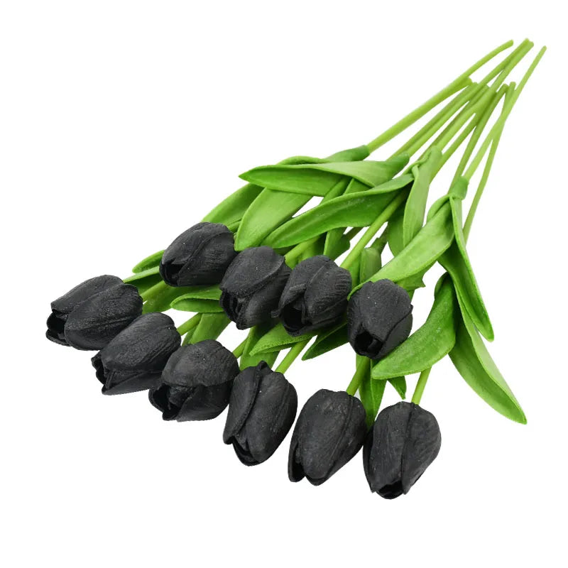 lot de 10 tulipes artificielles pour décoration de mariage et jardin
