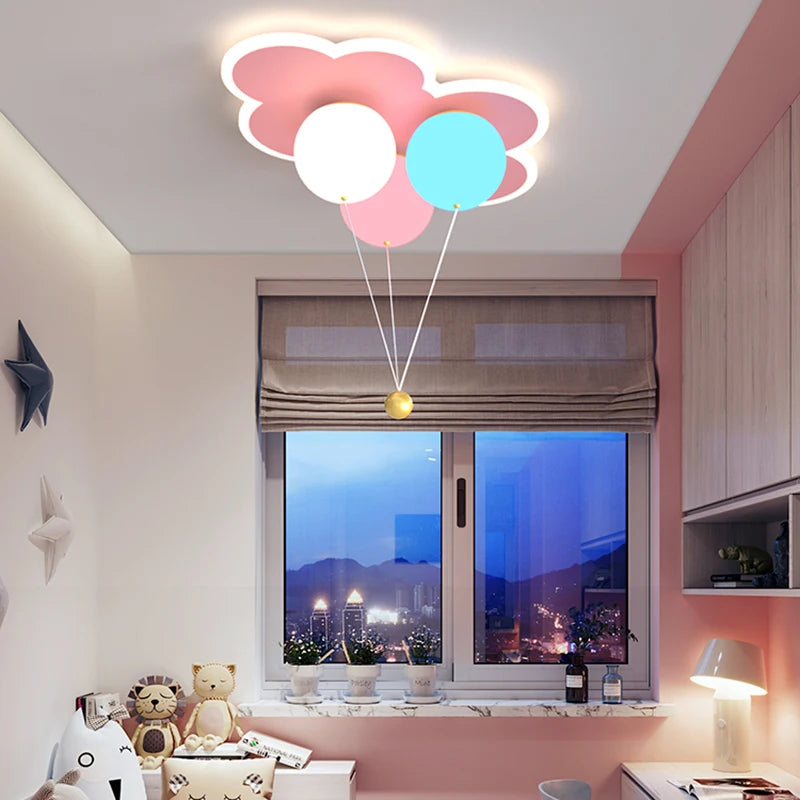 lustre kawaii pour enfants en acrylique avec télécommande