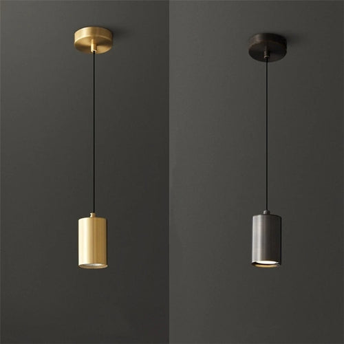 suspension nordique minimaliste en fer avec led moderne