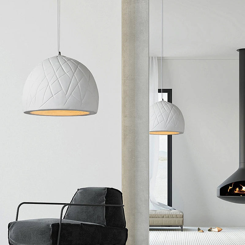 lustre led semi circulaire style wabi sabi nordique créatif