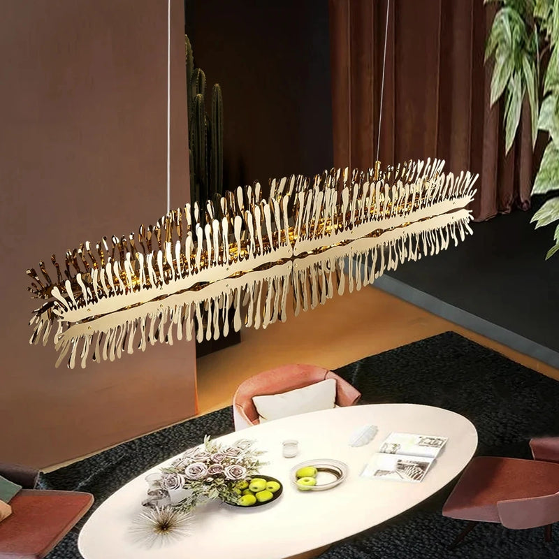 lustre led moderne design créatif suspension luxe