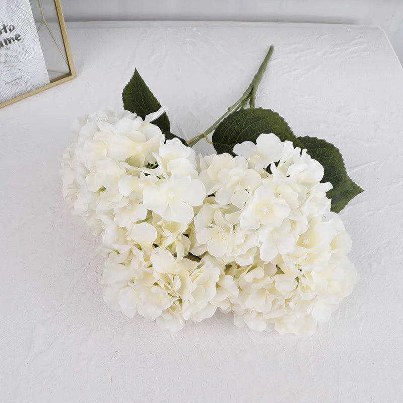 grande hortensia artificielle tactile pour décoration mariage et événements