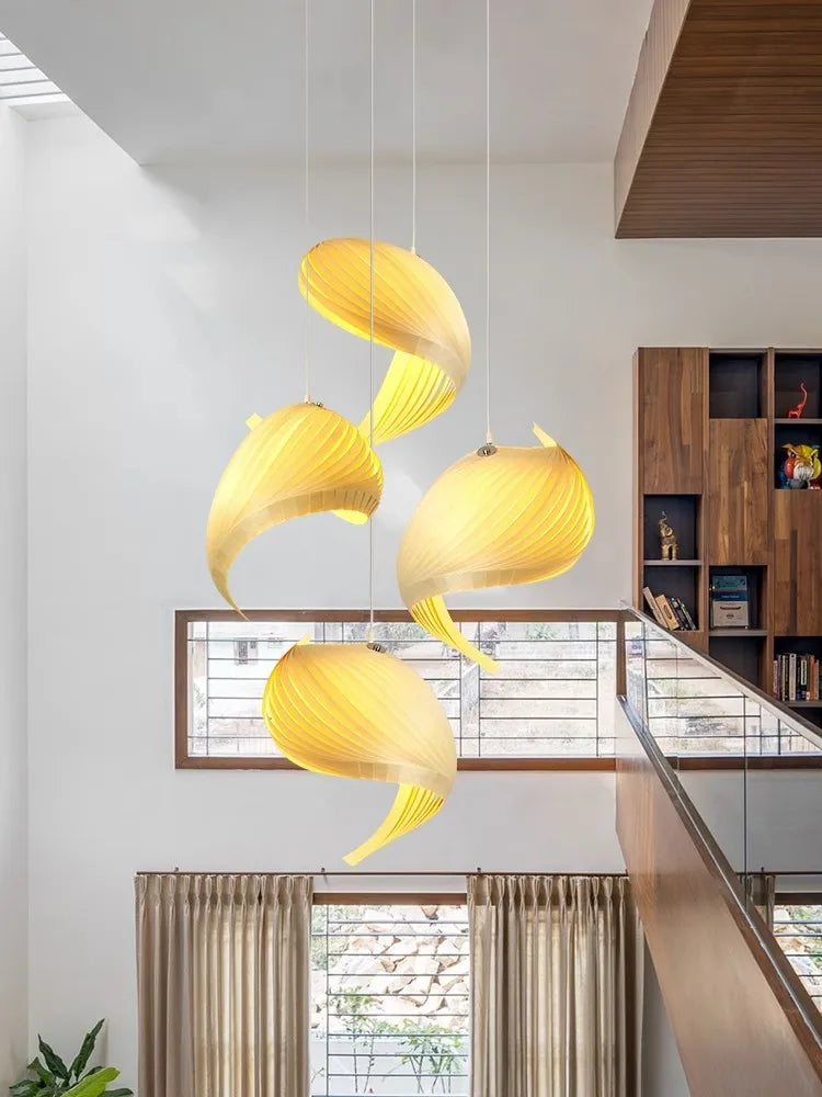 lustre nordique wabi sabi en bois design rétro décoratif