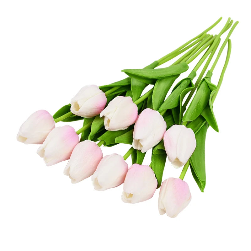 lot de 10 tulipes artificielles pour décoration de mariage et jardin