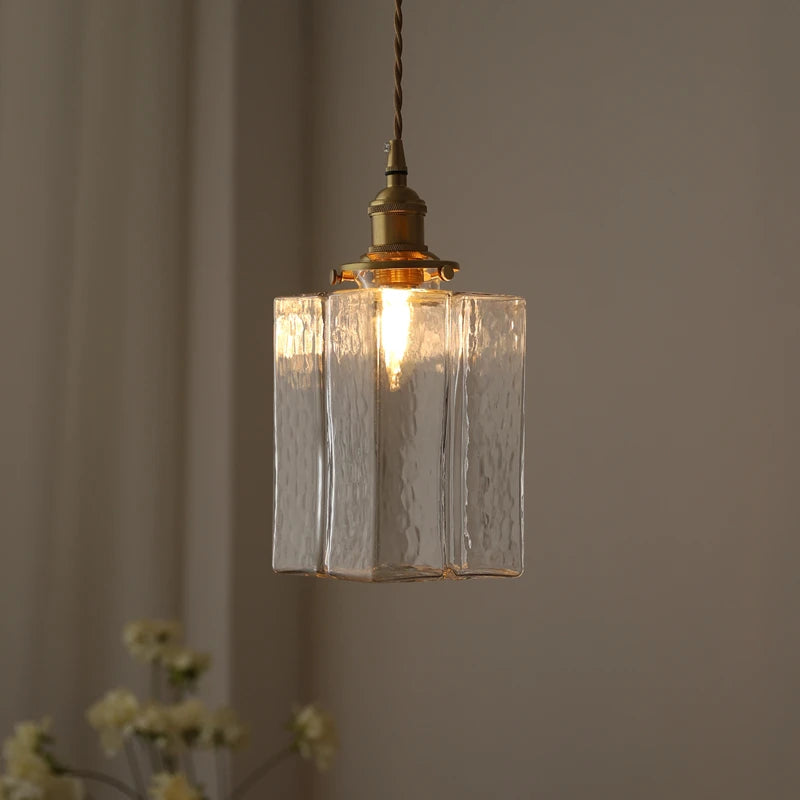 suspension en verre vintage japonaise led pour lustres