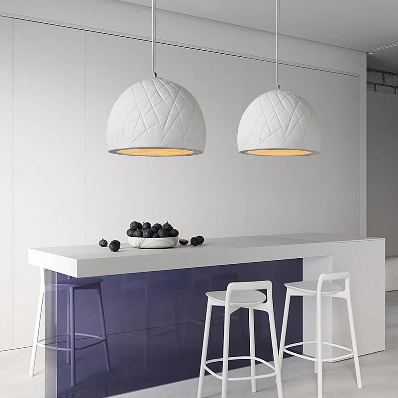 lustre led semi circulaire style wabi sabi nordique créatif