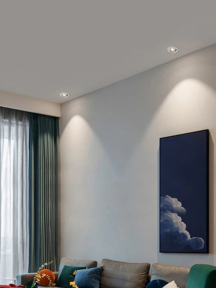 spot led encastré lumineux rond réglable pour éclairage intérieur