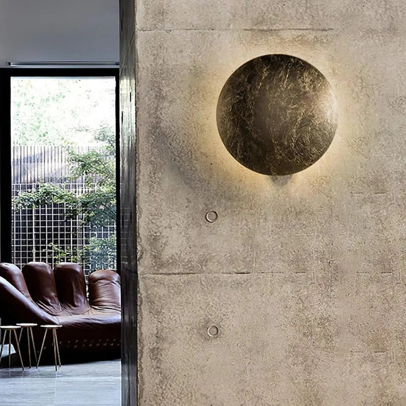 applique murale moderne en forme de lune design italien