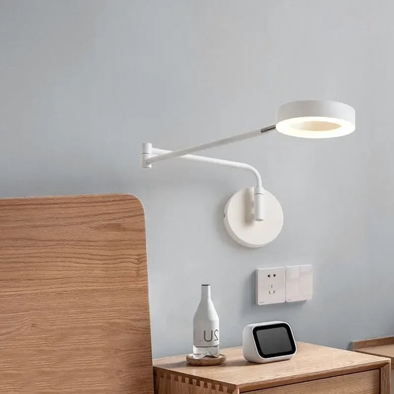 Applique murale pliante LED bois télescopique