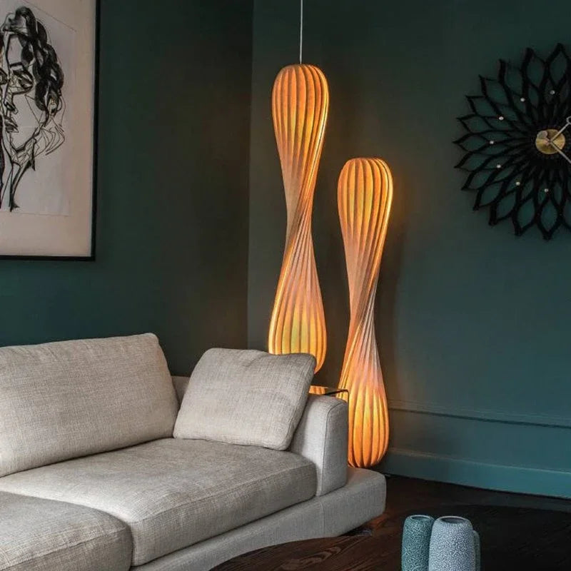 lampadaire moderne design luxe courbé pour éclairage élégant