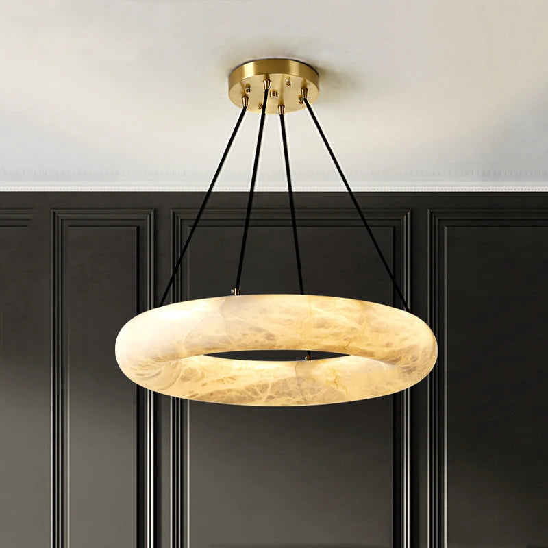 lustre en marbre naturel espagnol pour hôtel luxueux