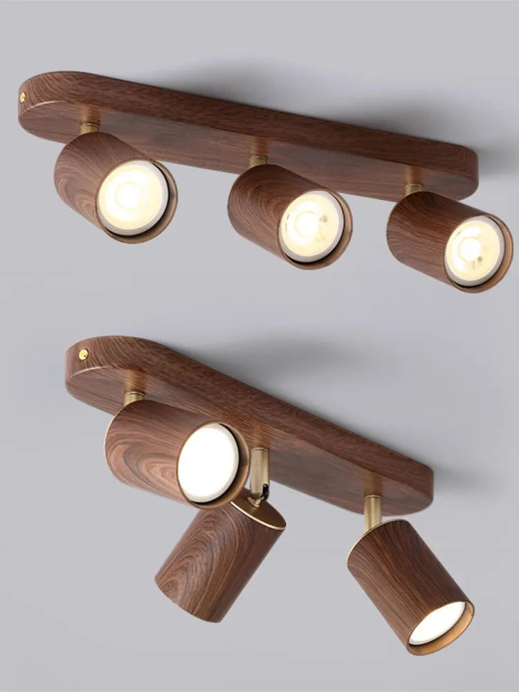 spot led en saillie avec ampoule remplaçable et têtes réglables