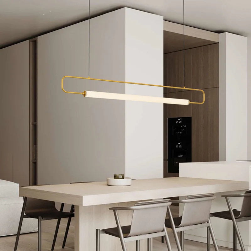 suspension nordique simple moderne en fer pour restaurant de luxe