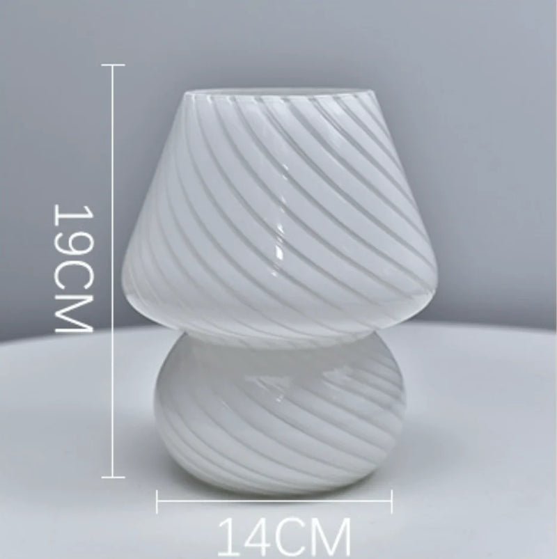 Lampe de bureau LED en verre