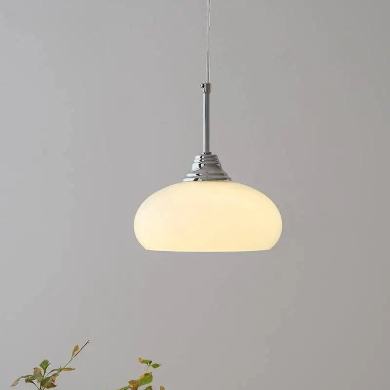 lampe led suspendue nordique en verre et métal pour intérieur