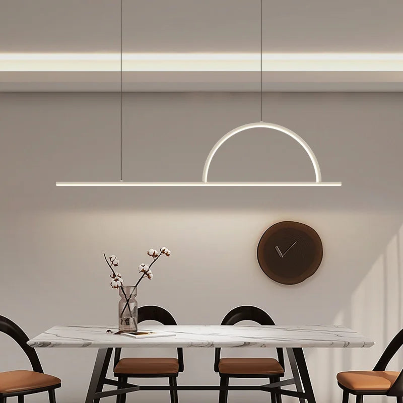 lustre led moderne minimaliste style nordique pour café bar
