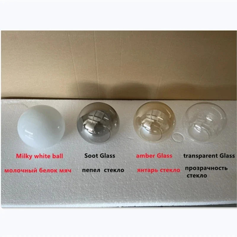 lustre nordique en verre boule pour éclairage décoratif
